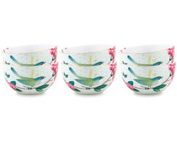 Pip Studio Blushing Birds Kommen - Ontbijtkom - Ronde schaaltjes - Servies set van 6 - 12cm