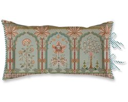Pip Studio Bollywood Dreams Cushion Sierkussen - 35 x 60 cm cm - Groen