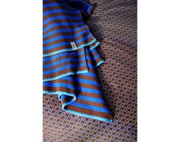 Pip Studio Bonsoir Stripe Plaid - 130x170 cm - Blauw