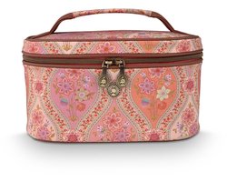 Pip Studio - Cleo Make-up Tasje Dames - Toilettas - Ornamento - Oranje - 26x16x16cm