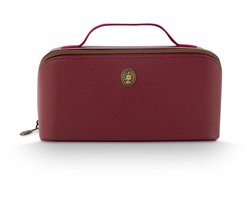 Pip Studio - Cyrille Make-up Tasje Dames - Toilettas - Rood - 11x5x22cm
