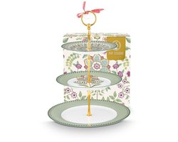 Pip Studio Etagere 3 laags - Lily&Lotus - Taartplateau - Lichtgroen