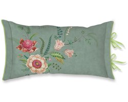 Pip Studio Everbloom Cushion Sierkussen - 35 x 60 cm cm - Groen