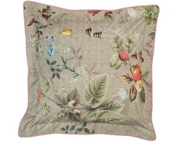 Pip Studio Fall In Leaf Square Sierkussen Khaki 45 x 45 cm