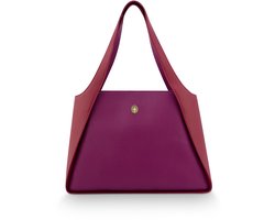 Pip Studio - Filou Schoudertas Dames - Tas - Paars - 40x15.5x48cm