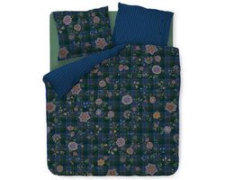 Pip Studio Flores Felices Dekbedovertrek - Eenpersoons - 140x200/220 cm - Donkerblauw