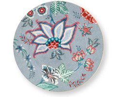 Pip Studio Flower Festival Gebaksbord - Licht Blauw - Porselein - 17cm
