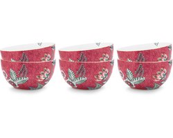 Pip Studio Flower Festival Kommen - Ontbijtkom - Ronde schaaltjes - Servies set van 6 - 12cm