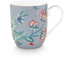 Pip Studio Flower Festival Mokken - Koffiekopjes met Oor - Koffiemok - Servies set van 6 - 200ml