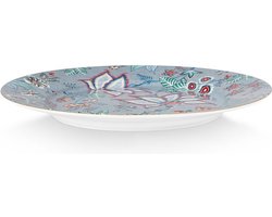 Pip Studio Flower Festival Onderbord - Servies - Serveerschaal - Groot Bord - Blauw - 32cm