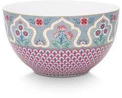 Pip Studio - Flower Festival - Serveerschaal - Lichtblauw - Porselein - 18cm