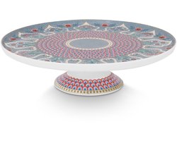 Pip Studio - Flower Festival - Taartplateau - Lichtblauw - Porselein - 21cm