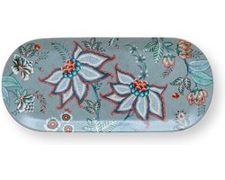 Pip Studio Flower Festival Taartplateau - Servies - Taartschaal - Lichtblauw - 33.3x15.5cm