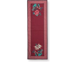 Pip Studio Flower Festival Tafelloper - Tafellaken - Donkerroze - 50x150cm