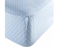 Pip Studio Hoeslaken Dots blauw 160x200