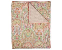 Pip Studio Jabali Flower Bedsprei - 180x260 cm - Koraalrood