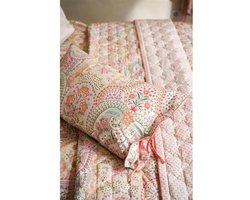 Pip Studio Jabali Flower Bedsprei - 270x260 cm - Koraalrood