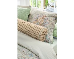 Pip Studio Jaipur Flower Roll Cushion Sierkussen - 22 x 70 cm cm - Groen