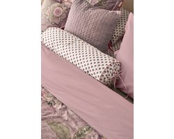 Pip Studio Jaipur Flower Roll Cushion Sierkussen - 22 x 70 cm cm - Licht roze