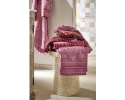 Pip Studio Jasmin Jacquard - Handdoek - Licht roze - 55 x 100 cm cm