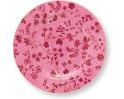 Pip Studio Jolie Pink Gebaksbordje Roze Porselein Diameter: 17cm