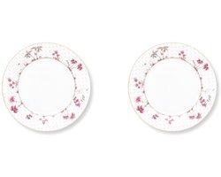 Pip Studio Jolie Pink Ontbijtborden set van Twee (21cm) - Porselein Roze