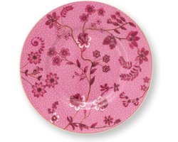 Pip Studio Jolie Pink Petit Four bordje Ø12 cm - Klein Gebaksbordjes Roze - Porselein