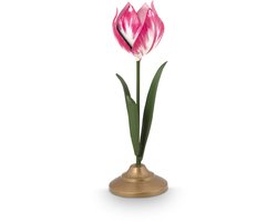 Pip Studio Kaarsenhouders - Tulp - Kandelaar van Metaal - Oudroze - 26cm