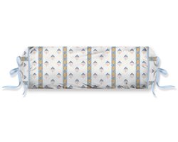 Pip Studio Kairi Bloom Roll Cushion Sierkussen - 22 x 70 cm cm - Licht blauw