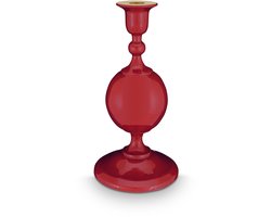 Pip Studio Kandelaar Sphere - Kaarsenhouder van Metaal - Donkerrood - 24cm