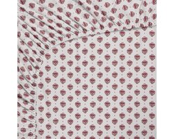 Pip Studio katoen - Hoeslaken - 140 x 200 cm - Licht roze