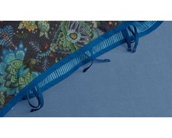 Pip Studio katoen - Hoeslaken - 180 x 200 210 220 cm Pocket Depth 35 cm - Blauw