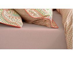 Pip Studio katoen - Hoeslaken - 180 x 200 210 220 cm Pocket Depth 35 cm - Roze