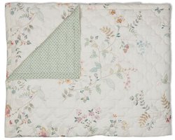 Pip Studio Kili Flower Bedsprei - 150x200 cm - Wit