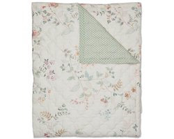 Pip Studio Kili Flower Bedsprei - 220x260 cm - Wit
