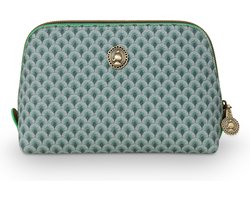 Pip Studio Kleine Make-up tas - Suki - Groen - 19/15x12x6cm