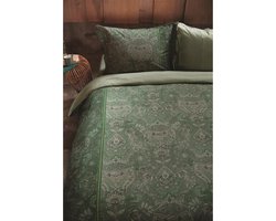 Pip Studio Kyoto Nights dekbedovertrek - Eenpersoons - 140x200/220 - Groen