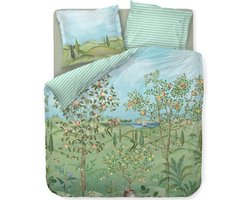Pip Studio La Campagna dekbedovertrek - Lits-Jumeaux - 240x200/220 - Groen