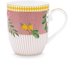 Pip Studio La Majorelle Mok met Oor - Roze - Porselein - 145ml