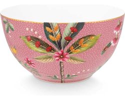 Pip Studio La Majorelle Ontbijtkom - Roze - Porselein - 15cm