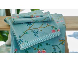 Pip Studio Les Fleurs set van 3 Gastendoekjes - Blauw