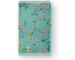 Pip Studio Les Fleurs set van 3 Gastendoekjes - Groen
