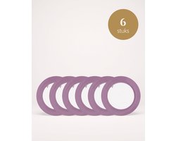 Pip Studio - Lily & Lotus - Borden - Uni Lilac - 23 cm - Set van 6