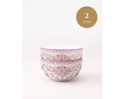 Pip Studio - Lily & Lotus - Schalen - Off White - 18 cm - Set van 2