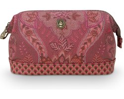 Pip Studio Make-up tas - Kyoto Festival - Donkerroze - 22.5x9.5x15cm