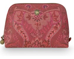 Pip Studio Make-up tas - Kyoto Festival - Donkerroze - 24/17x16.5