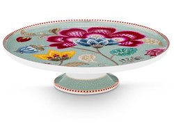 Pip studio-mini cake tray-Blooming Tales Fantasy Bleu-21 cm-Porselein