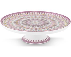Pip Studio Mini Cake Tray Lily&Lotus Moon Delight Multi 21cm - mini taart plateau - taartschaal - lila servies