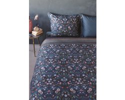 Pip Studio Mirrorama dekbedovertrek - Tweepersoons - 200x200/220 - Donker Blauw