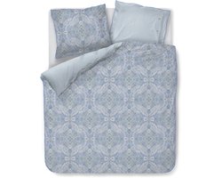 Pip Studio Moon Flower dekbedovertrek - Lits-Jumeaux - 240 x 200/220 cm - Licht blauw